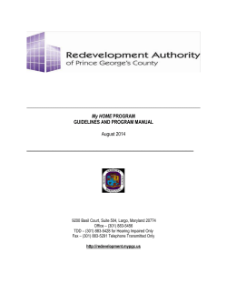 _____________________________________________  My HOME GUIDELINES AND PROGRAM MANUAL