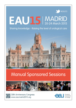 Manual Sponsored Sessions