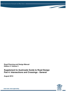 Supplement to Austroads Guide to Road Design Edition 2: Volume 3
