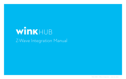HUB Z-Wave Integration Manual