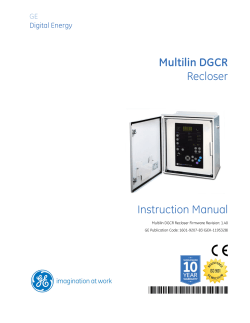 Recloser Instruction Manual Multilin DGCR *1601-9207-B3*