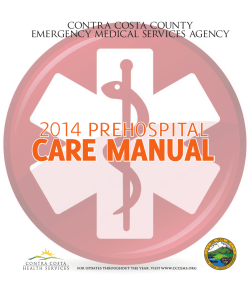 CARE MANUAL contra costa county emergency medical services agency