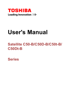User's Manual Satellite C50-B/C50D-B/C50t-B/ C50Dt-B Series