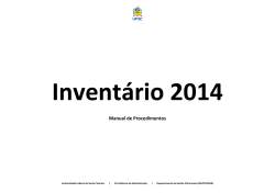 Inventário 2014 Manual de Procedimentos