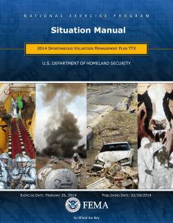 Situation Manual i 2014 S