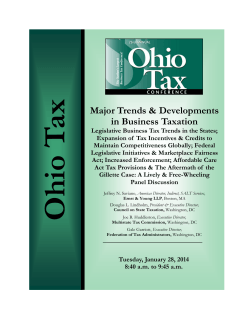 ax  Major Trends &amp; Developments in Business Taxation