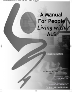 A Manual For People ALS