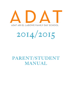 adat 2014/2015  PARENT/STUDENT