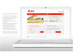 Bine ai venit pe portalul E.ON Myline! Linia ta direct datelor