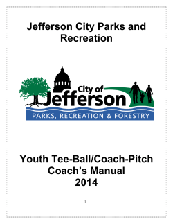Jefferson City Parks and Recreation  Youth Tee-Ball/Coach-Pitch