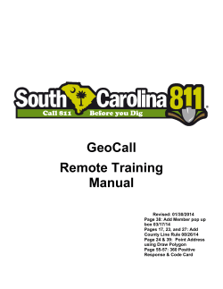 GeoCall Remote Training Manual
