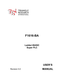 F1616-BA USER’S MANUAL