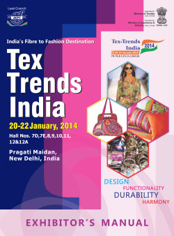 Tex Trends India E X H I B I T O R ’...