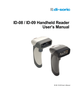 ID-08 / ID-09 Handheld Reader User’s Manual ID-08 / ID-09 User´s Manual