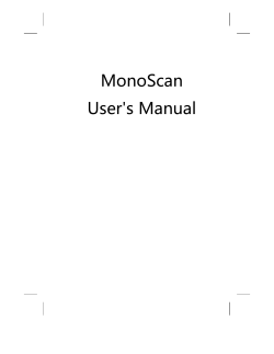 MonoScan User's Manual