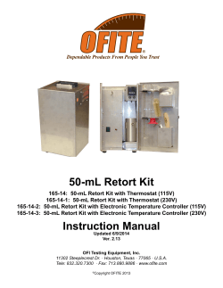 50-mL Retort Kit