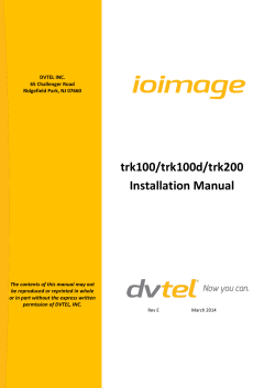 trk100/trk100d/trk200 Installation Manual