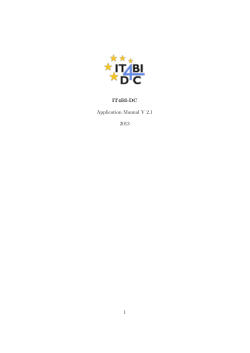 IT4BI-DC Application Manual V 2.1 2013 1