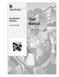 User Manual Allen-Bradley PanelBuilder