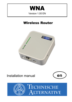 WNA en Wireless Router