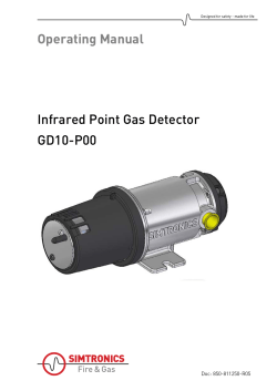 Operating Manual Infrared Point Gas Detector GD10-P00