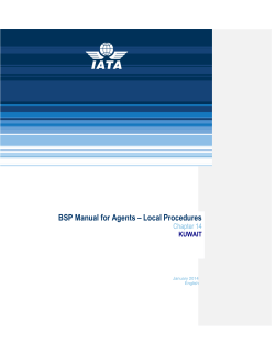 BSP Manual for Agents – Local Procedures Chapter 14  KUWAIT