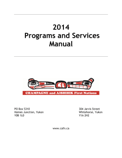 2014 Programs and Services Manual