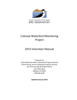     Colonial Waterbird Monitoring   Project 