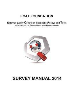 SURVEY MANUAL 2014 ECAT FOUNDATION C