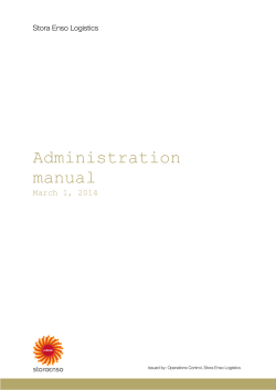 Administration manual  March 1, 2014