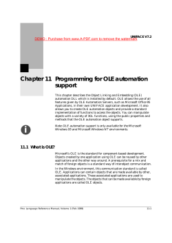 Chapter 11 Programming for OLE automation support