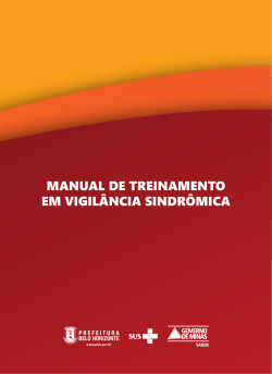 MANUAL DE TREINAMENTO EM VIGILÂNCIA SINDRÔMICA