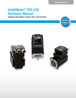 IntelliMotor ITM-23Q Hardware Manual ®