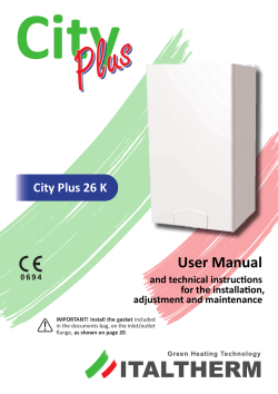 City Plus User Manual City Plus 26 K