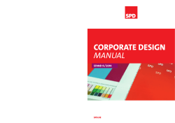 Corporate Design manual stand 9 / 2014 SPD.DE
