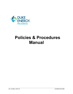 Policies &amp; Procedures Manual