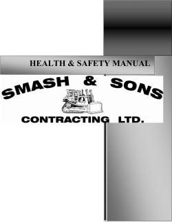 HEALTH &amp; SAFETY MANUAL