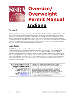 Indiana Oversize/ Overweight