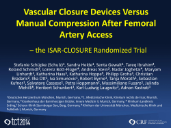 Vascular Closure Devices Versus Manual Compression After Femoral Artery Access