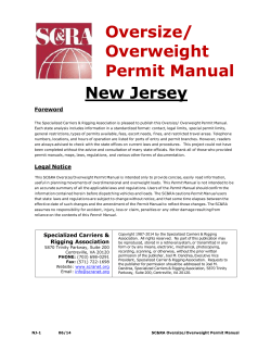 New Jersey Oversize/ Overweight
