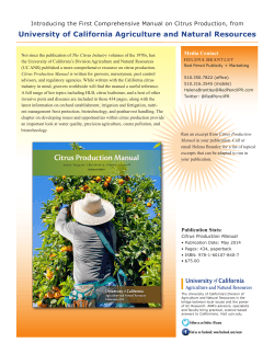 University of California Agriculture and Natural Resources  Media Contact