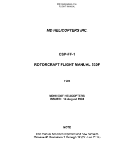 MD HELICOPTERS INC.  CSP-FF-1 ROTORCRAFT FLIGHT MANUAL 530F