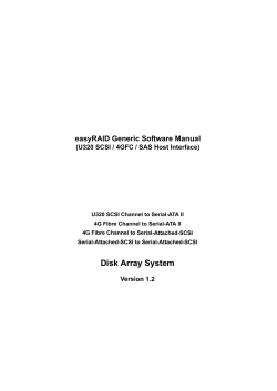 easyRAID Generic Software Manual