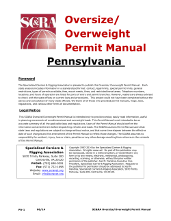 Pennsylvania Oversize/ Overweight