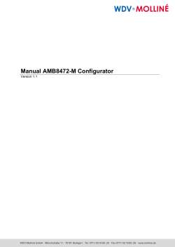 Manual AMB8472-M Configurator  Version 1.1