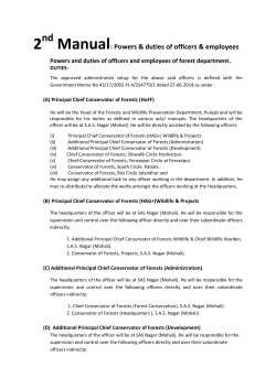 2 Manual nd : Powers &amp; duties of officers &amp; employees