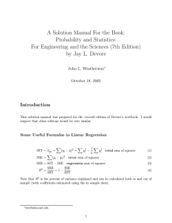 A Solution Manual For the Book: Probability and Statistics: