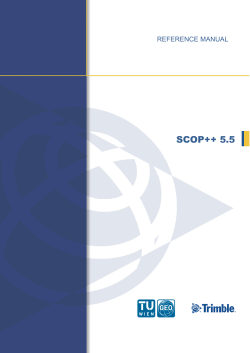 SCOP++ 5.5  REFERENCE MANUAL