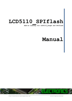 Manual LCD5110_SPIflash Add-on Library for LCD5110_Graph and SPIflash