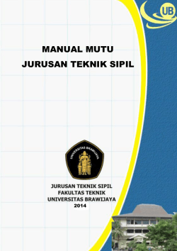 MANUAL MUTU JURUSAN TEKNIK SIPIL  2014